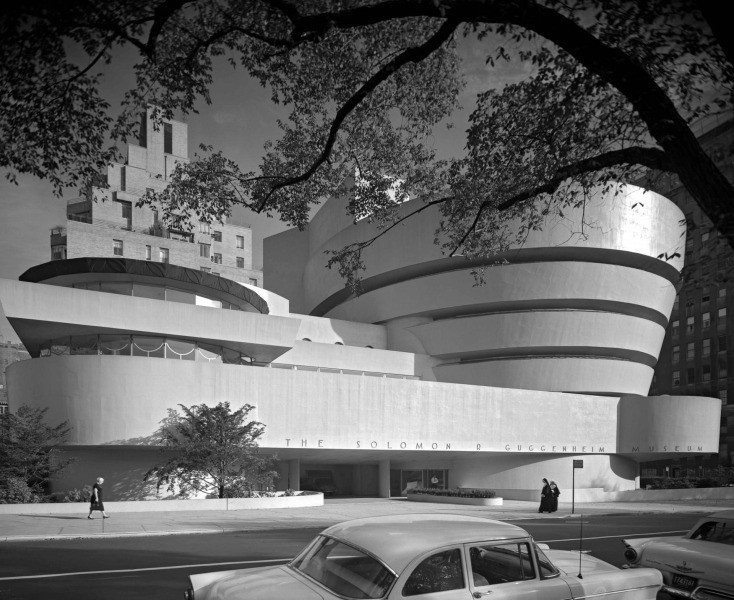 Guggenheim Museum. Frank-Lloyd-Wright. Fotógrafo: Ezra Stoller