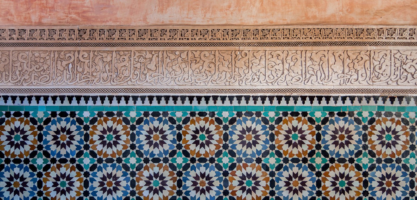 Azulejos en Madrasa Ben Youssef, Marrakech | Manolo Espaliú - Fotografía de Arquitectura