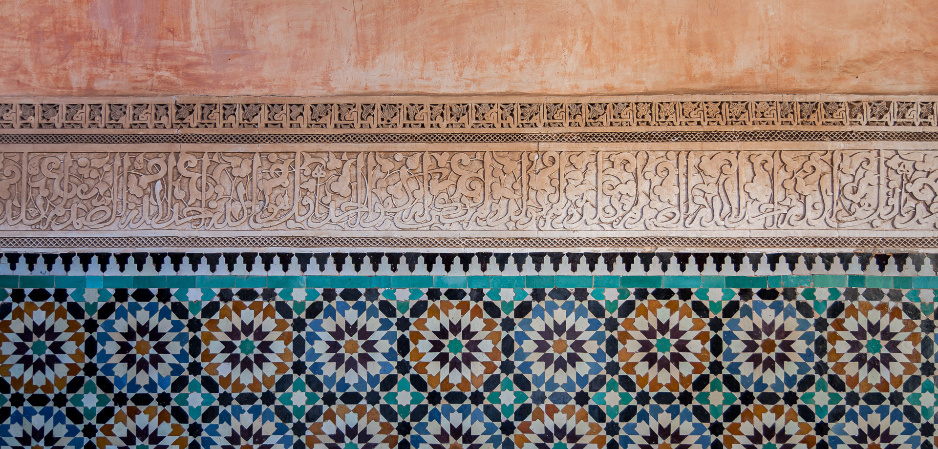 Azulejos en Madrasa Ben Youssef, Marrakech | Manolo Espaliú - Fotografía de Arquitectura